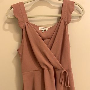 Rose wrap style top